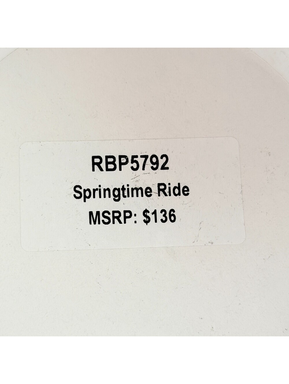 Bomb Party RETRO Stacks "Springtime Ride" RARE FIND RBP5792 Silver BICYCLE - Picture 2 of 8
